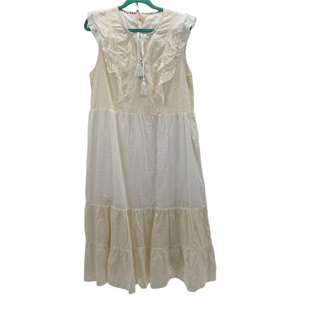 Matilda Jane Sleeveless Ivory Dress Women's Size XL